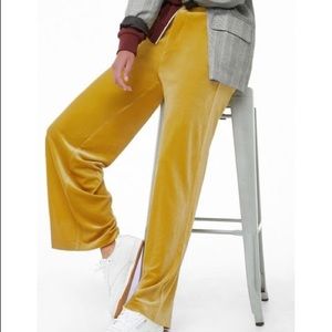 BLOGGER FAVE Forever 21 citron velvet pants